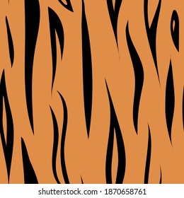 Tiger print. Animal decoration. Vector illustration