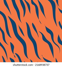 Impresión de tigres. Vector animalista. Ilustración vectorial de alta calidad.