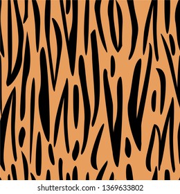 Tiger Print Seamless Pattern Predatory African style