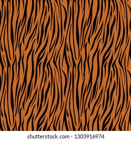 Tiger Print Seamless Pattern - Wild animal print pattern design