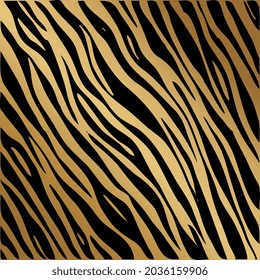 Tiger print - vector illustration. Background for a banner or postcard for the New Year 2022.