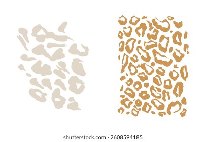 Tiger prints patterns, safari leopard, jaguar skin Set	