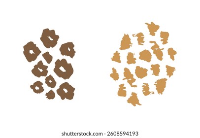 Tiger prints patterns, safari leopard, jaguar skin Set	