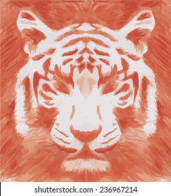 tiger psychedelic drawing