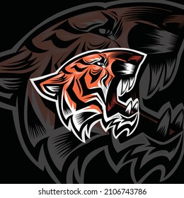 Tiger Roar Details Color Logo Illustration Vector This logo is very suitable for teams, communities, groups, sports, basketball, soccer, rugby, and also for clothes, t-shirts, jackets