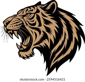 The Tiger Roaring Face image for illustration