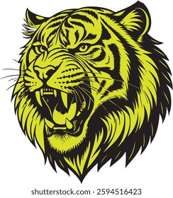 The Tiger Roaring Face image for illustration