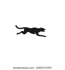 Tiger roaring logo sign emblem pictogram icon on white background vector illustration