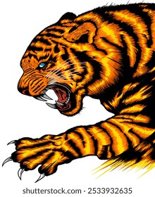 THE TIGER IS ROARING RADY FOR ATTACK