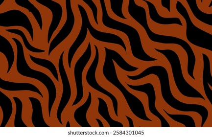 tiger seamless pattern. abstract stripped background. abstract organic pattern. suitable for fabric design, wrapping paper, textile and wallpaper.
