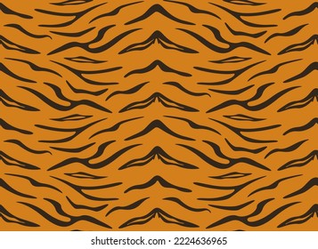 Tiger seamless pattern. Beautiful animal texture.