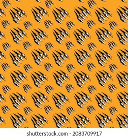 tiger Seamless Pattern Design. Vector illustration