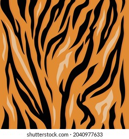 Tiger seamless texture pattern, background.