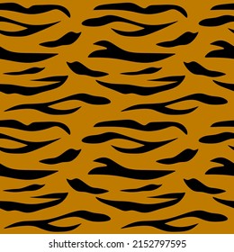 Tiger Seampless  background. African Tiger pattern vector. Black Tropical Zebra. Line Tropical Background. Animal Texture. Abstract Vector Stripe Pattern. Scratch Tiger Pattern. Brown Jungle Print