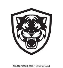 Tiger Shield Logo Design Element