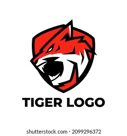 Tiger Shield Mascot Logo Templates