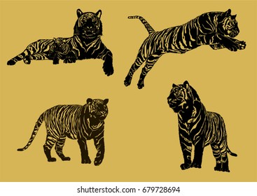 Tiger Silhouette