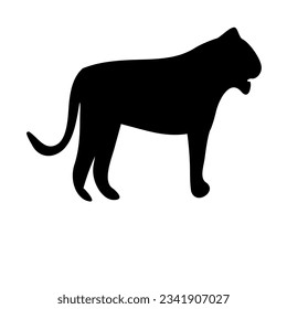 Tiger silhouette icon vector design