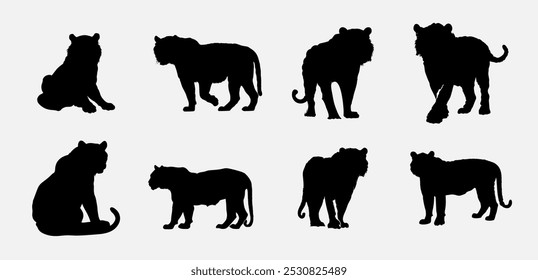 The Tiger Silhouette vector illustration