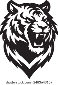 Tiger Silhouette vector illustration art