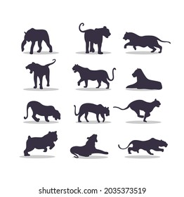 Tiger silhouette vector illustration design