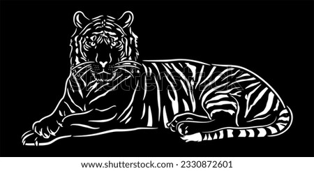 Tiger Sitting | CNC | Router | Laser Cutting