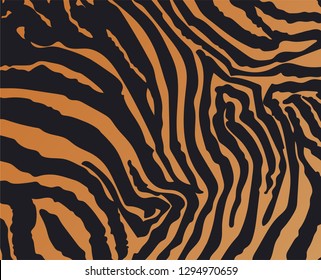 Tiger skin animal print