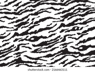 Patrón de piel de tigre, diseño sin costuras de cuero animal
