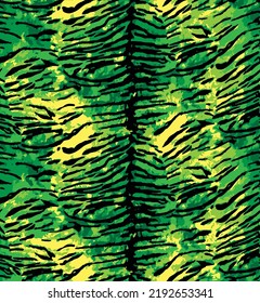 Tiger skin pattern, animal leather seamless color design