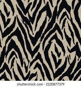 Tiger skin pattern, animal leather seamless design