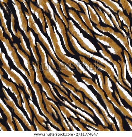 Tiger skin pattern, animal leather seamless design