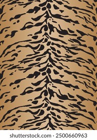 Tiger skin pattern, animal skin seamless design 