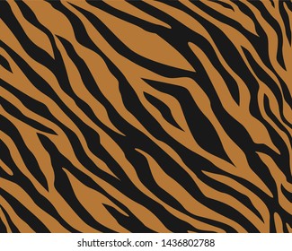 Tiger skin pattern vector for decoration wallpaper. eps10