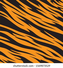 Tiger Skin Pattern Vector Texture