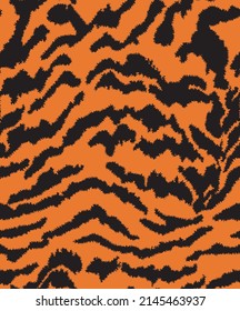 Tiger skin pattern, wild animal seamless design