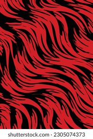 tiger skin, red zebra skin, hair patern
