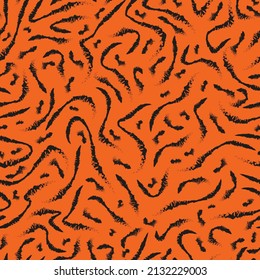 Tiger skin seamless animal pattern