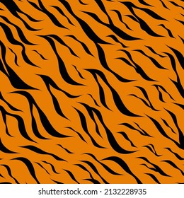 Tiger skin seamless pattern abstract background