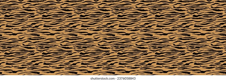 Tiger skin seamless pattern. Animal skin background. Fashionable wild tiger print background. Animal skin pattern for clothing or print
