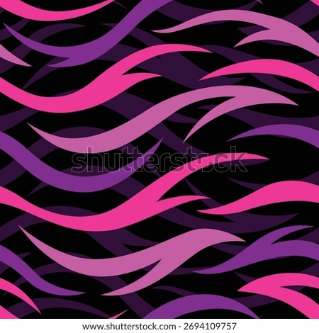 Tiger skin seamless pattern design. Animal print vector illustration background. Wildlife fur skin design illustration for web, home decor, fashion, surface, graphic design