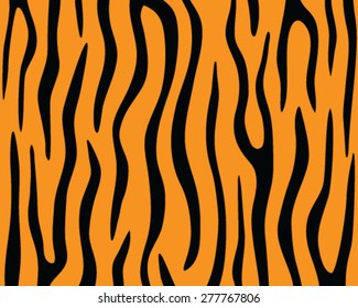 Tiger Skin Stripes Pattern Texture Decor Stock Vector (Royalty Free ...