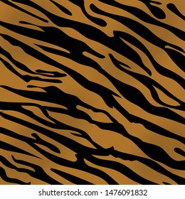 Tiger skin texture abstract background orange black line. Jungle strip