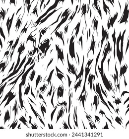 Tiger skin texture black and white