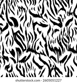 tiger skin texture black and white