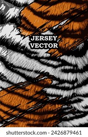 TIGER SKIN TEXTURE FOR JERSEY BACKGROUND