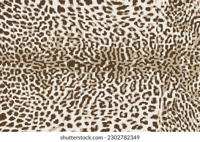 Tiger skin vector illustration Simple design of beautiful tiger skin.
