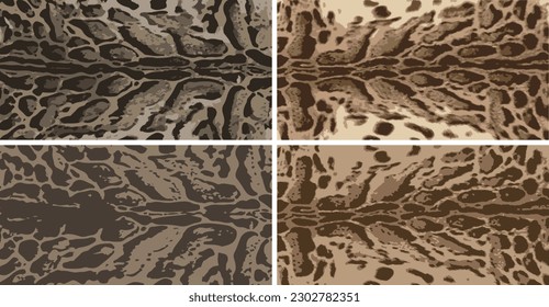 Tiger skin vector illustration Simple design of beautiful tiger skin.