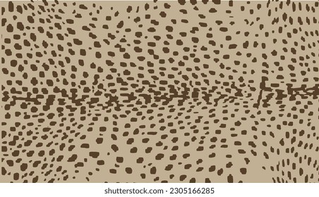 Tiger skin vector illustration Simple design of beautiful tiger skin.