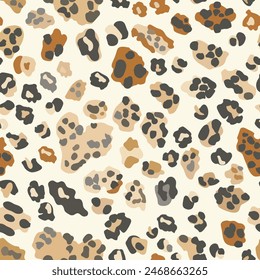 Tiger skin watercolor seamless pattern, Leopard seamless , animal skin.  Design element for sale banners, posters, labels, and gift wrapping paper.