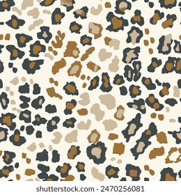 Tiger skin watercolor seamless pattern, Leopard seamless , animal skin.  Design element for sale banners, posters, labels, and gift wrapping paper.